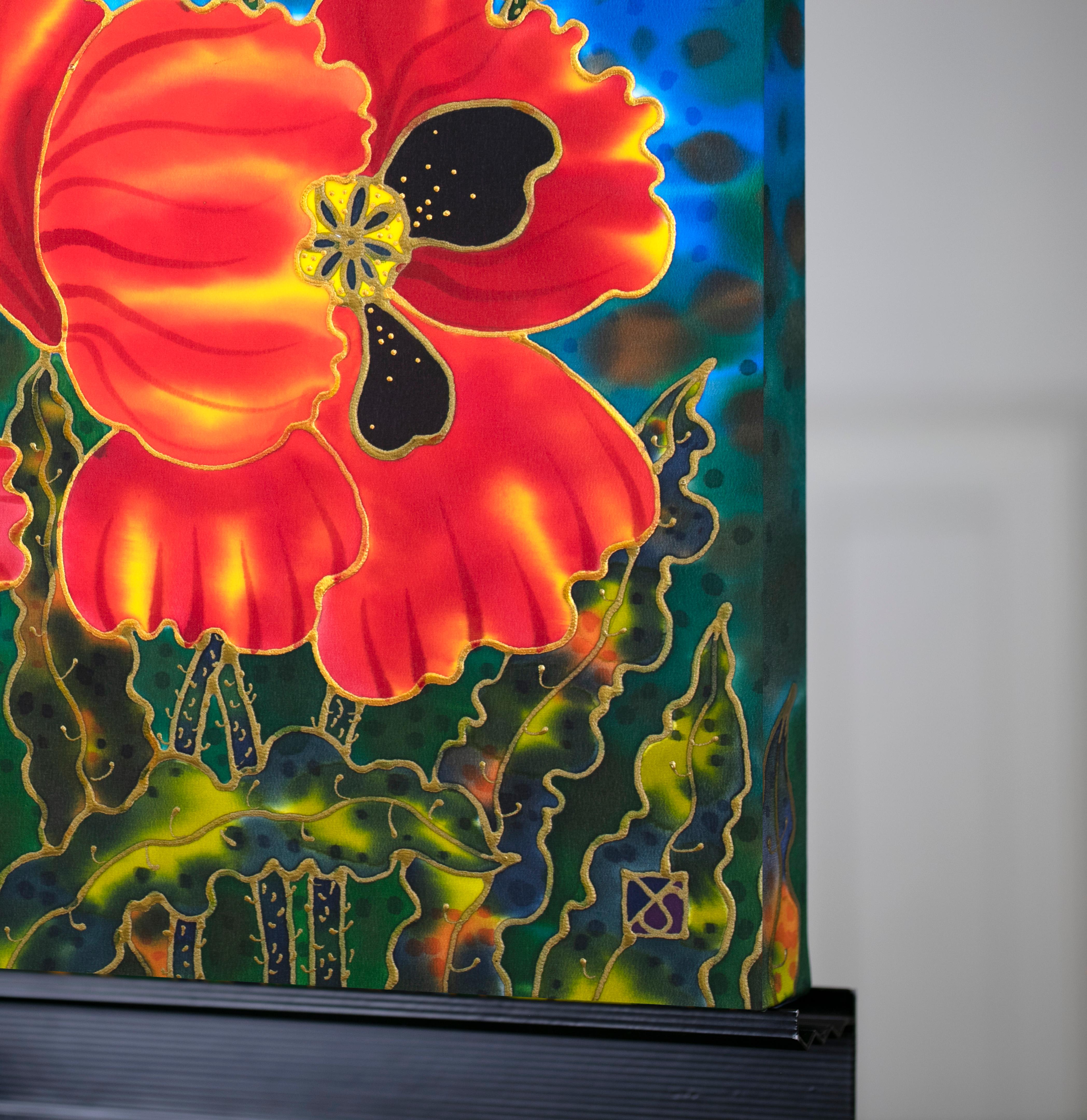 Amapolas en flor, Pintura original - Mixed Media Art Expresionista de Yelena Sidorova