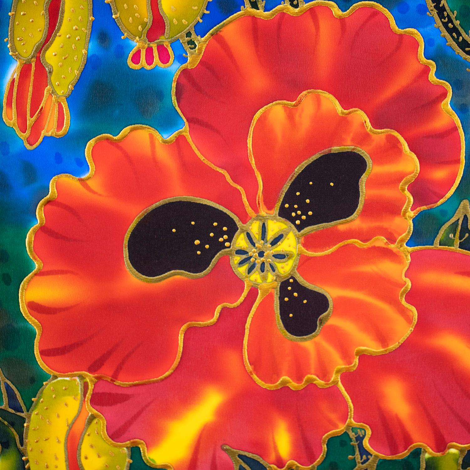 Amapolas en flor, Pintura original en venta 1