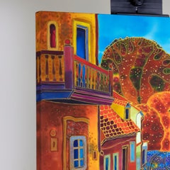 Goldene Straße, Prag, Originalgemälde