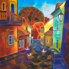 Golden Street, Prague, Original Painting