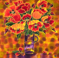 Rosso e oro, Pittura originale