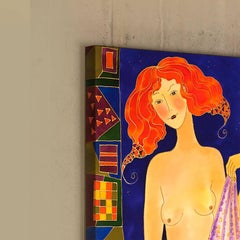 Red Head Nude, Original Painting