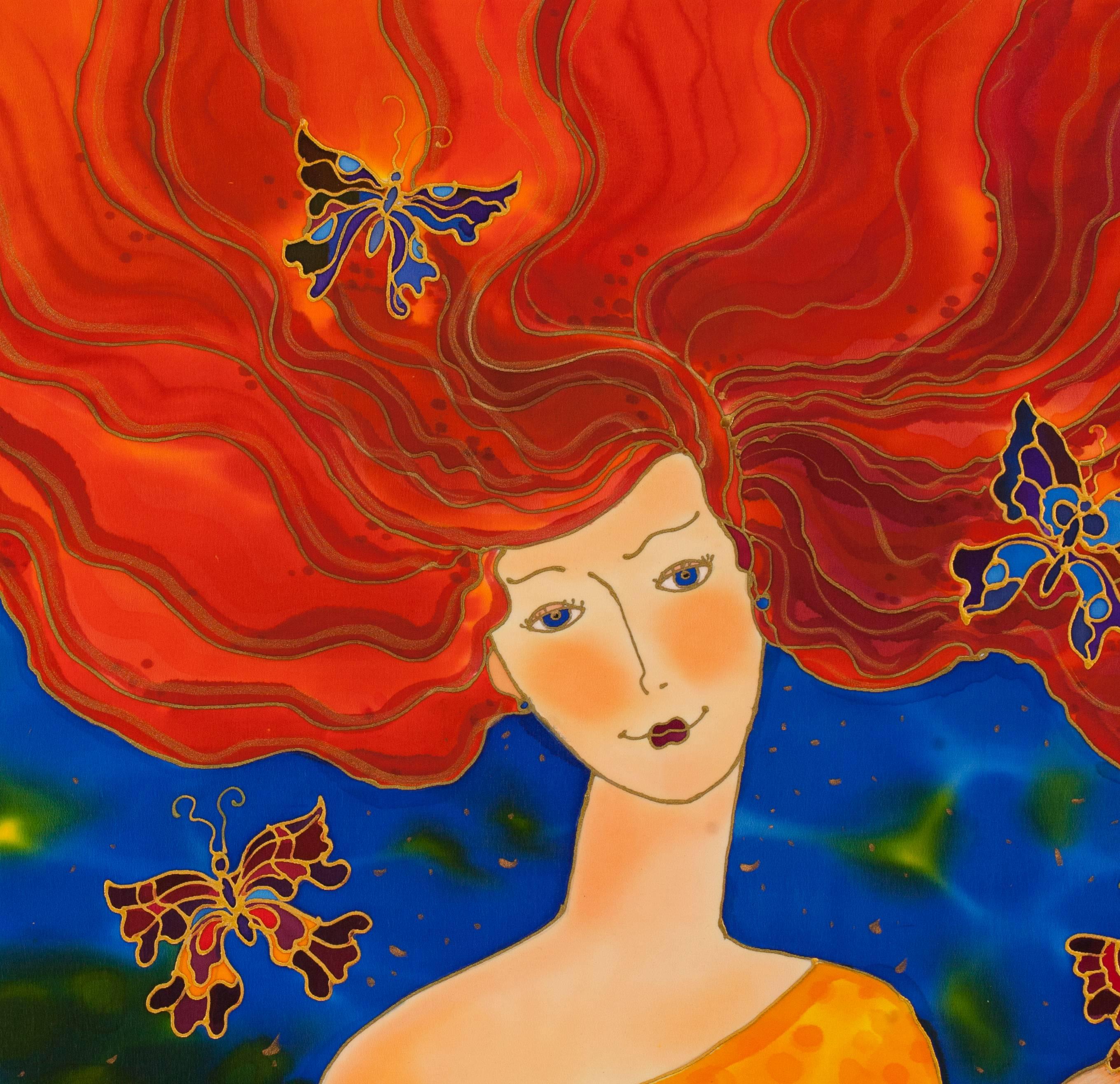 Wind of Butterflies, Original Painting 1