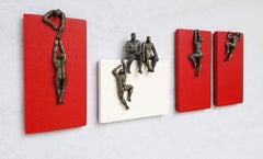 Moulins rouges et blancs, peinture originale