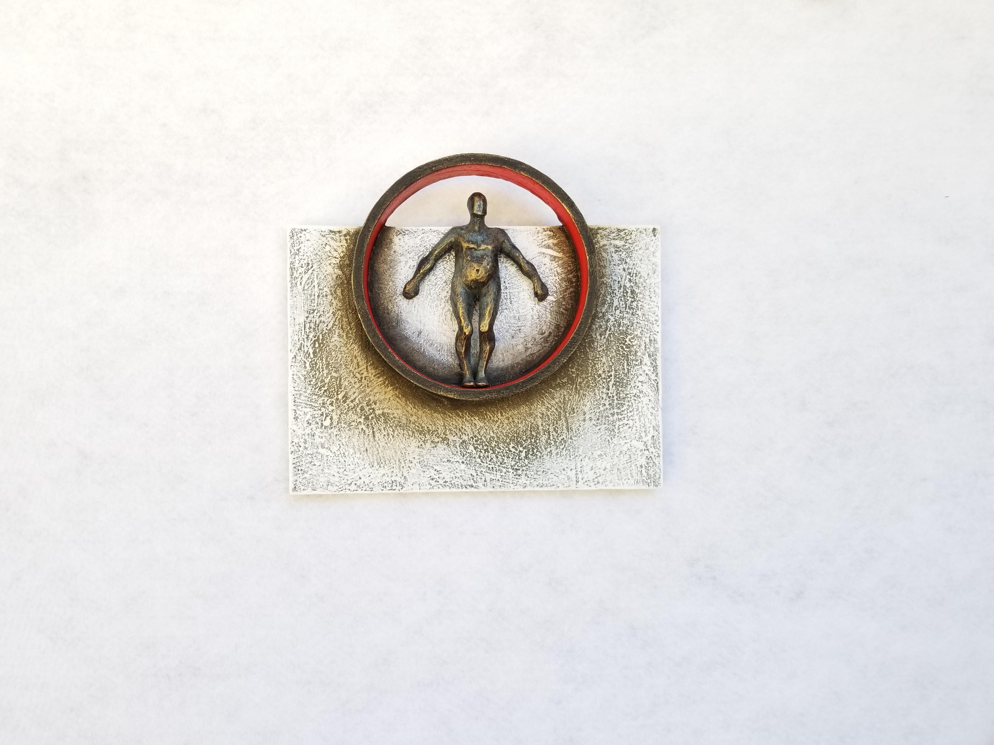 <p>Artist Comments<br />Artist Yelitza Diaz shares a symbolic modern composition of a man imposed on minimalist geometry. Inspired by Kazimir Malevich, Yelitza uses basic colors on the structure linked together by a central human figure. She paints
