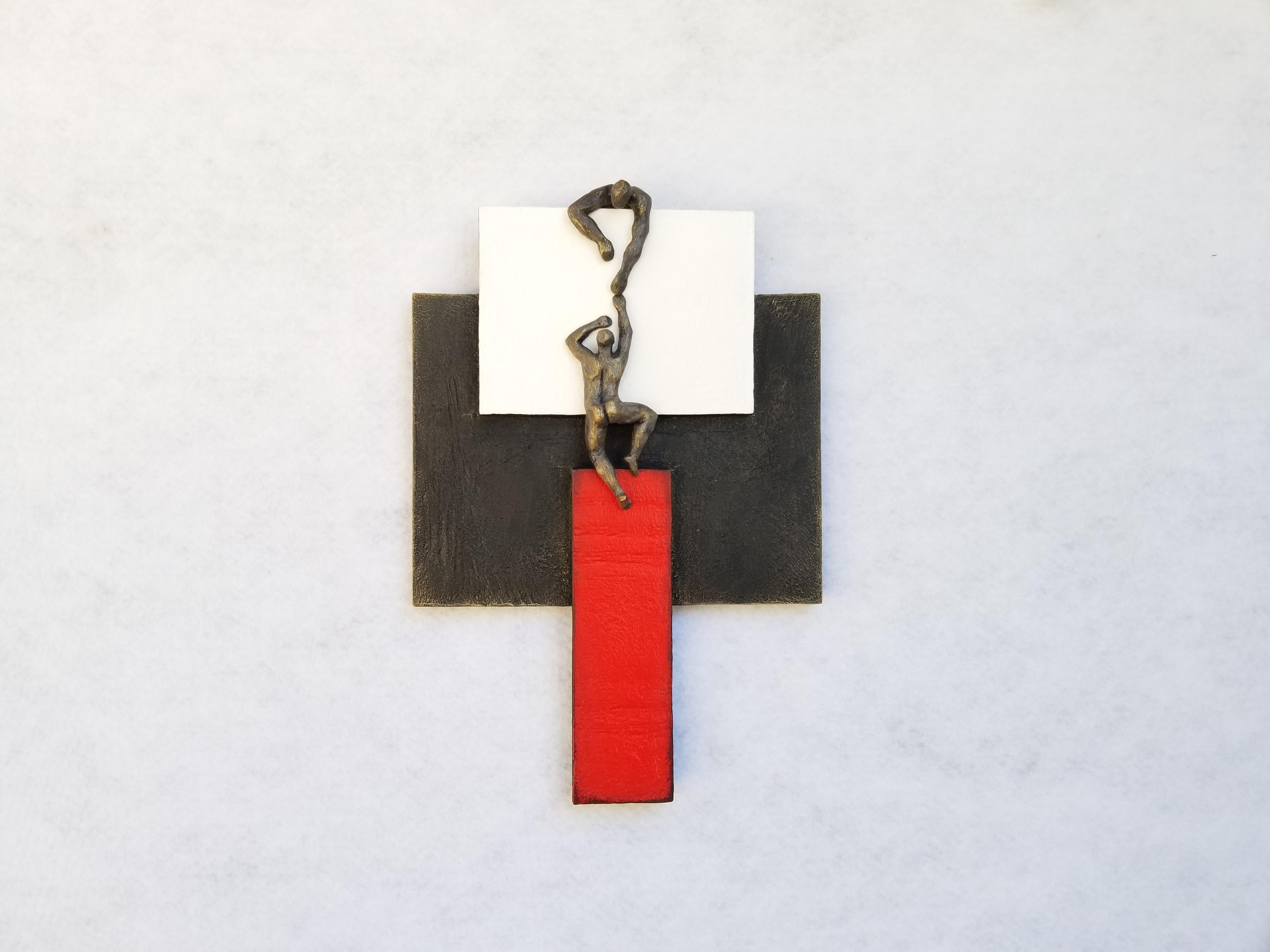 <p>Artist Comments<br>Inspired by Kazimir Malevich, artist Yelitza Diaz creates a modern piece using primary colors on geometric figures. She seeks to question the basic idea of minimalism, adding the human form to the composition. The subjects help