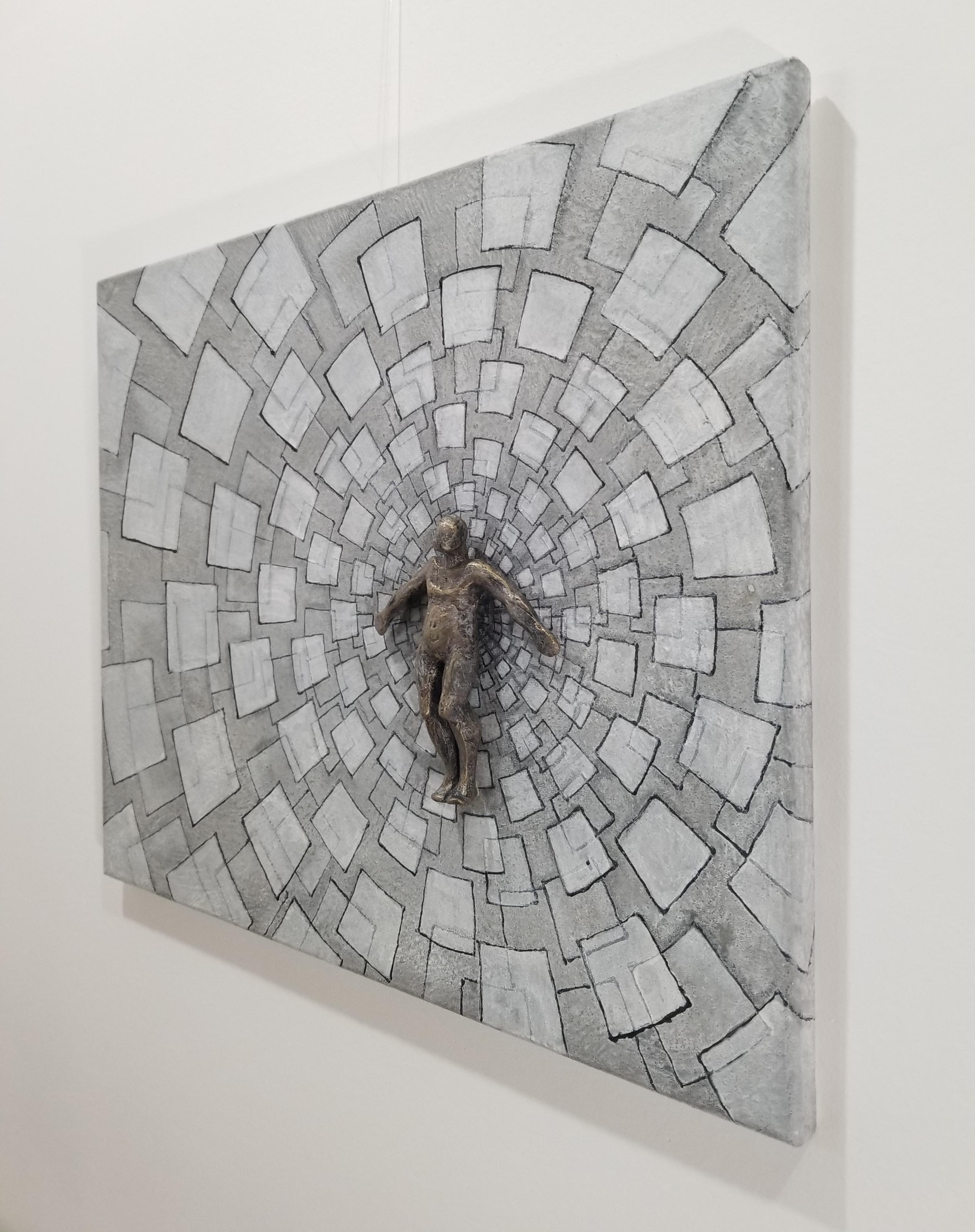 Human Being in Expansion, Right., Original Painting - Contemporary Mixed Media Art by Yelitza Diaz