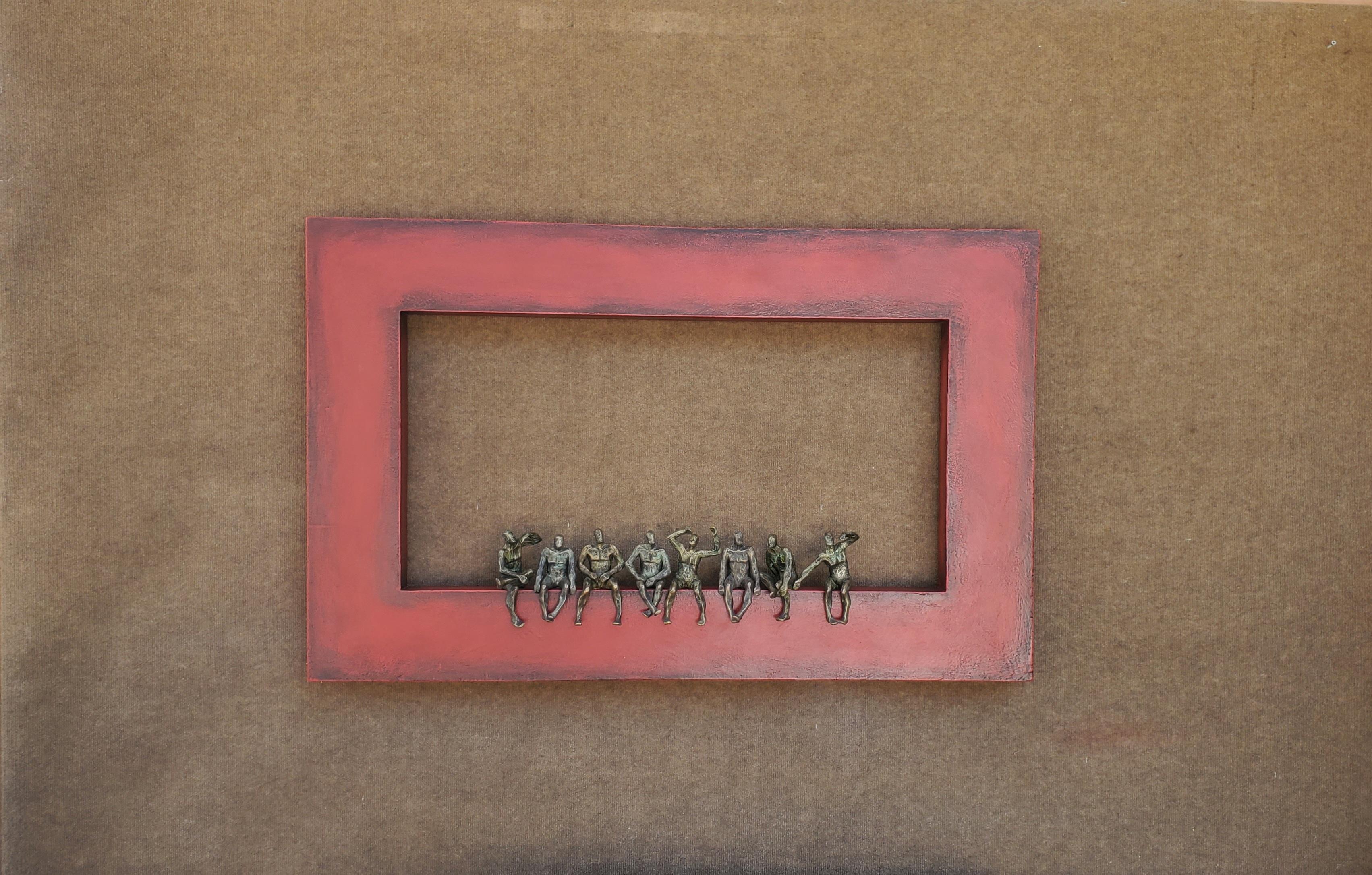 <p>Artist Comments<br>Artist Yelitza Diaz presents a wooden structure taking on the role of the composition's main character. Eight ceramic figures, each with diverse postures, sit at the center of the frame. 