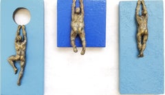 Blue Climbers, Original Painting