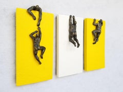 Yellow & White Climbers, Original Painting