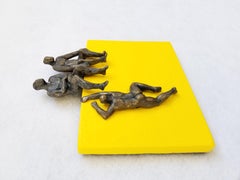 Sitting on Yellow, Original Painting