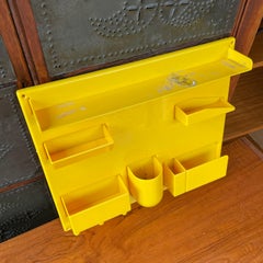 Yellow 1970s Organizer Wall-All III Uten.Silo Dorothee Maurer-Becker Pop Art Era