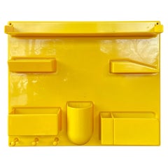 Organizer da parete giallo anni '70 - Tutto III Uten.Silo Dorothee Maurer-Becker Epoca Pop Art