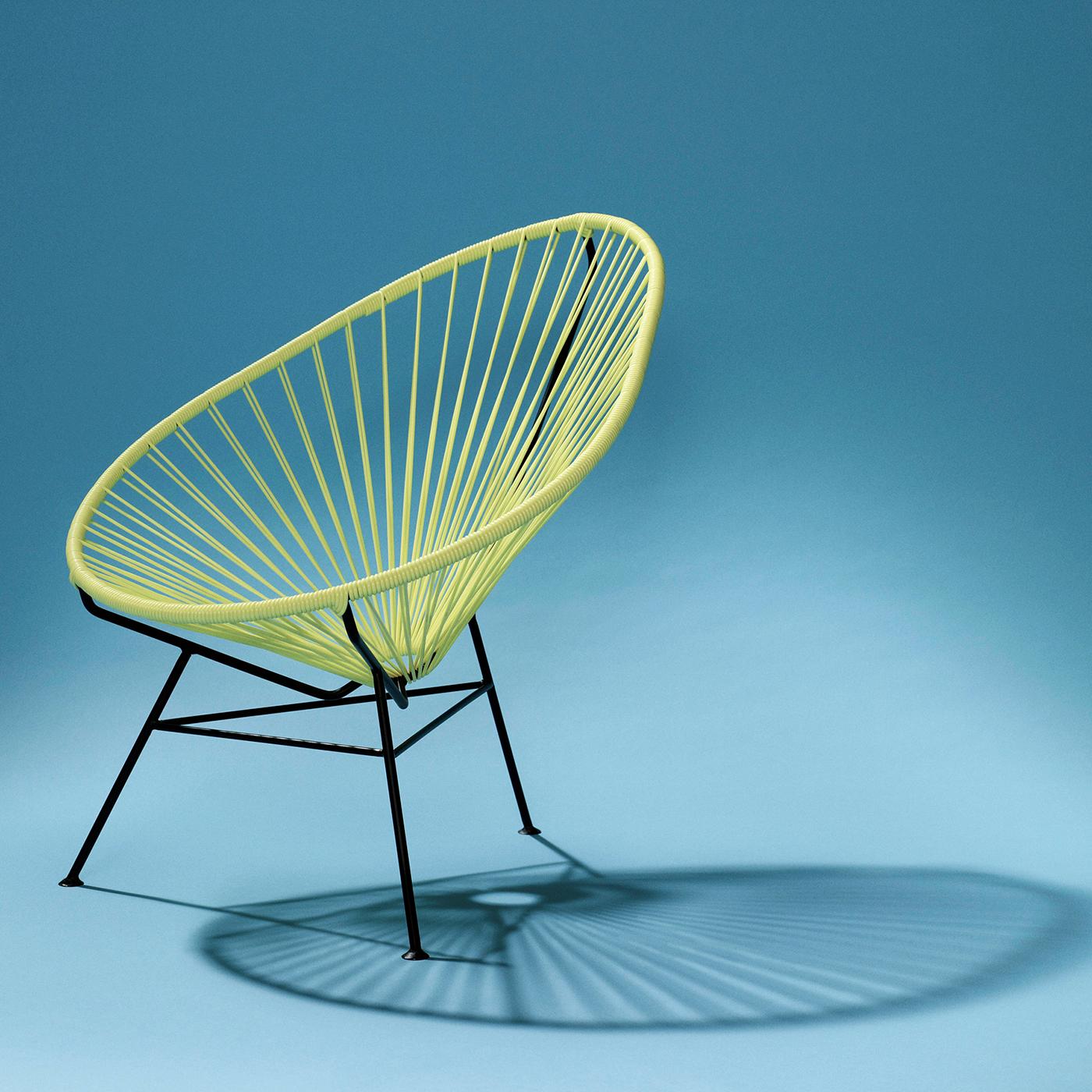 Postmoderno Sedia Acapulco gialla di OK Design in vendita