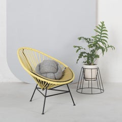 Yellow Acapulco Mini Chair With Yellow Cushion by OK Design