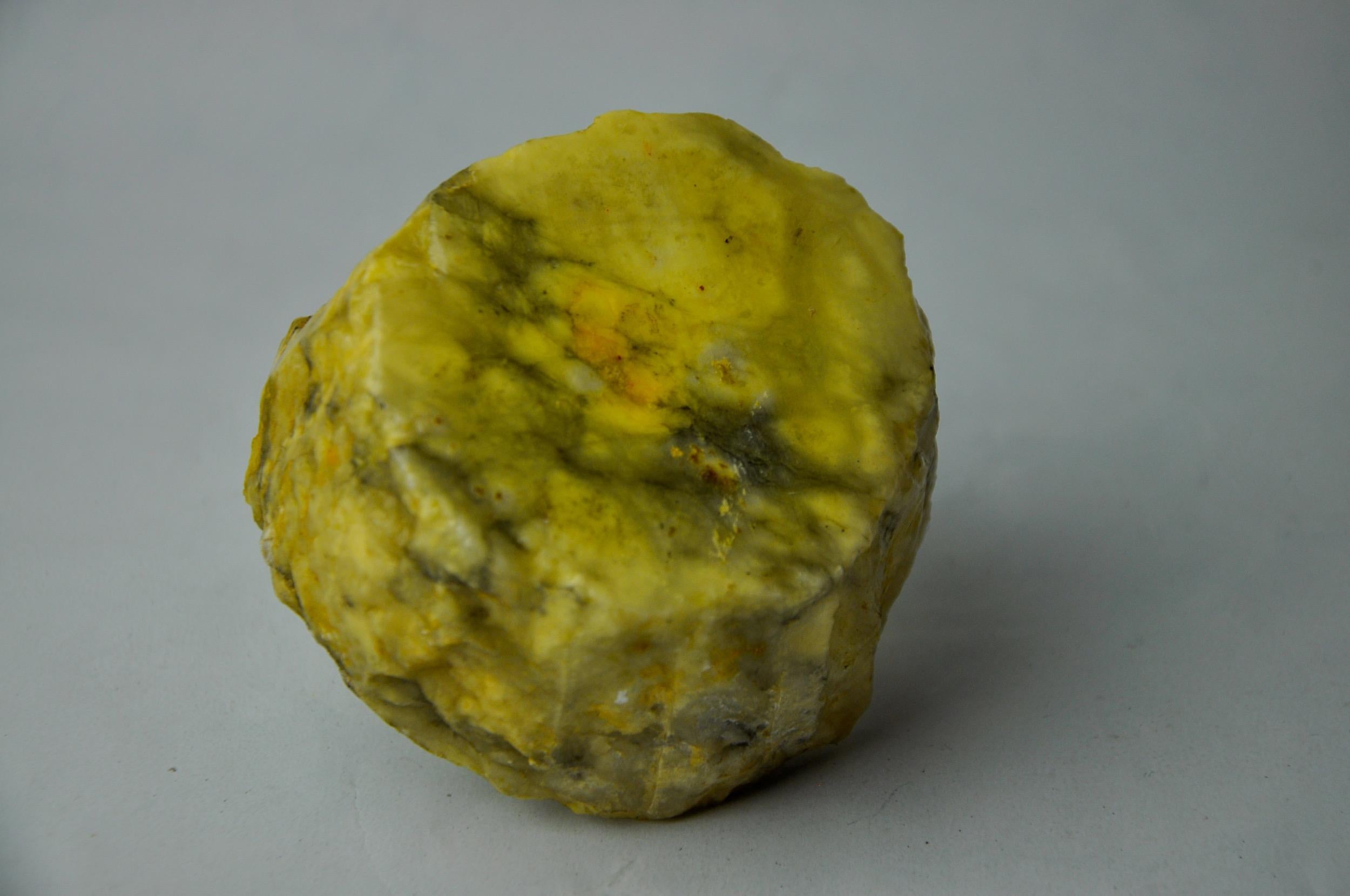 Alabastro Accendino in alabastro giallo di Romano Bianchi, Italia, 1970 in vendita