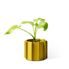Yellow Aluminum Planter