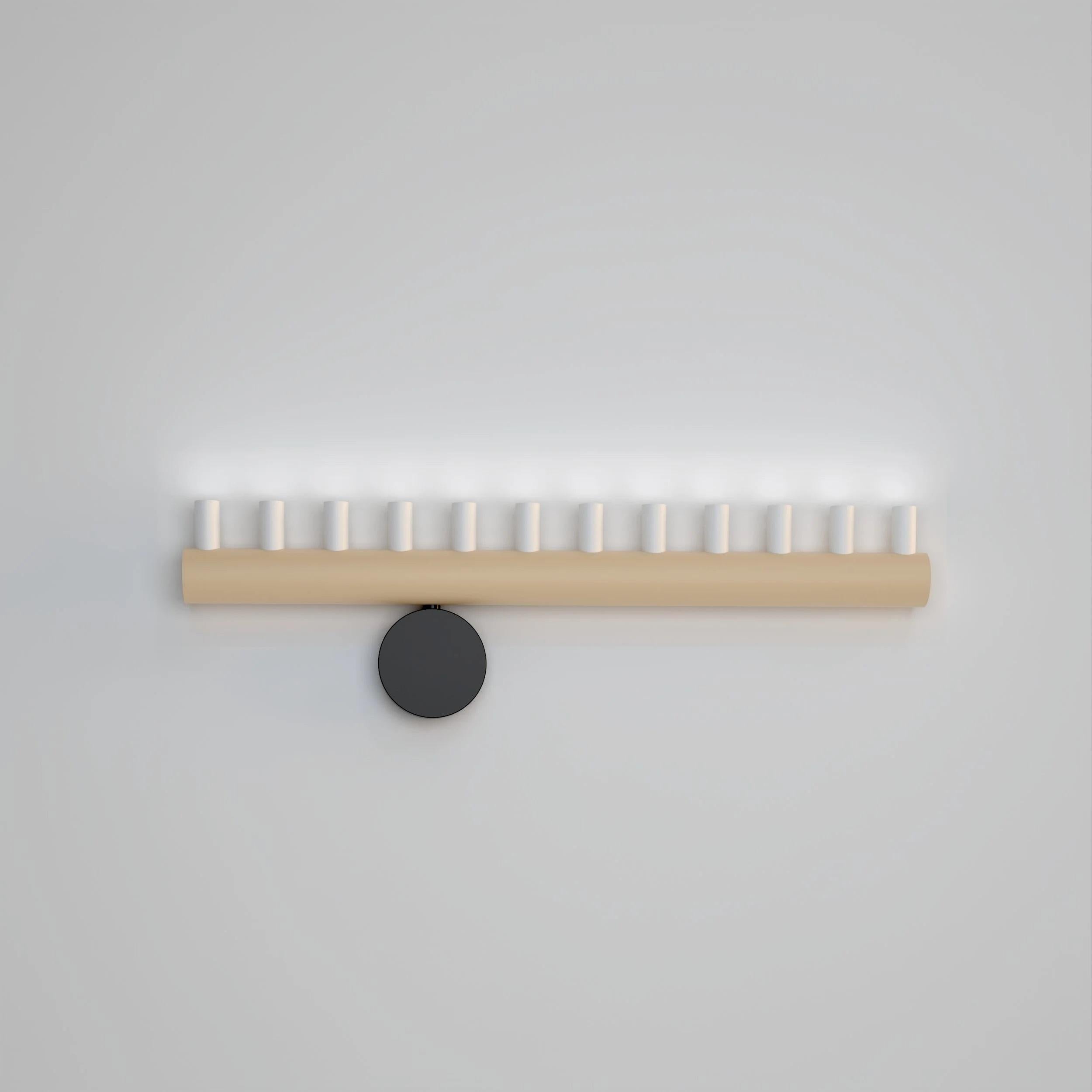 Contemporary Yellow and Black Array Wall Light by Atelier Areti For Sale