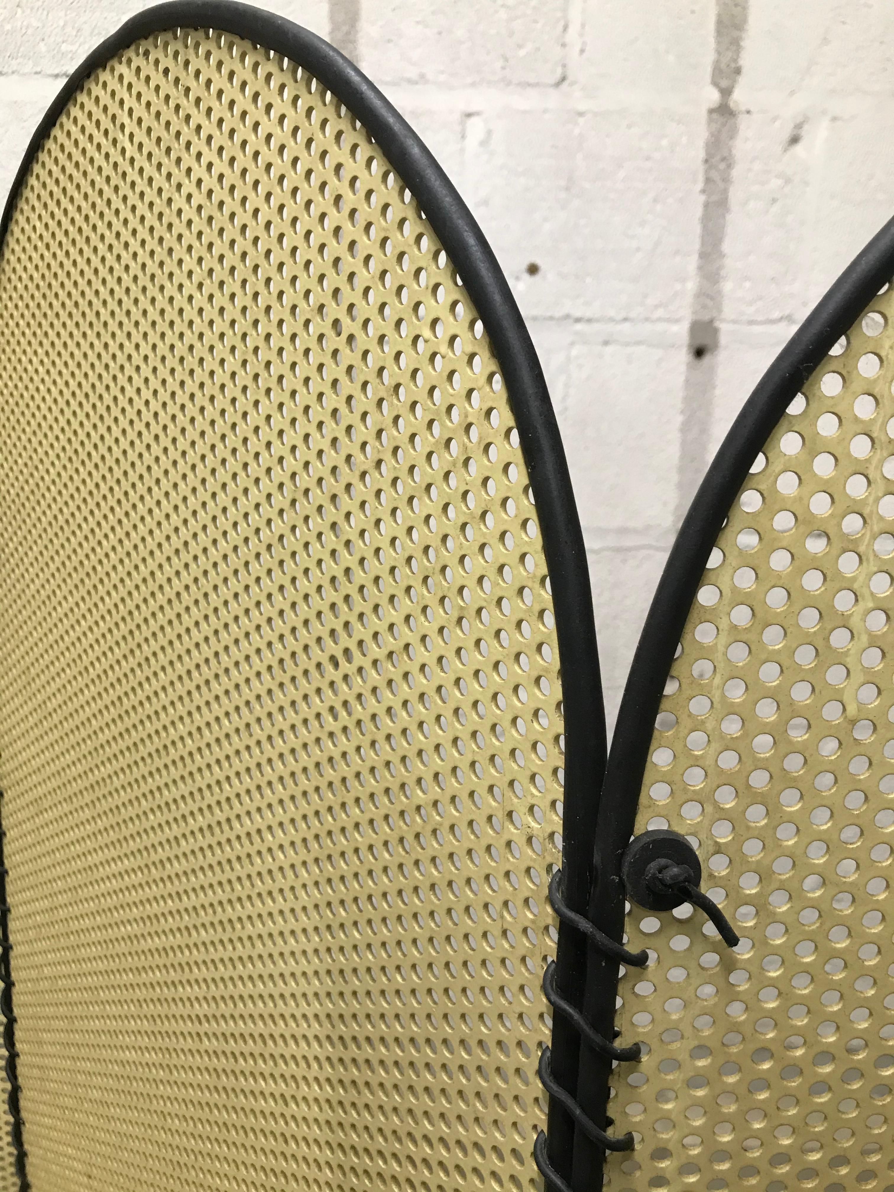 European Yellow and Black Room Divider For Sale