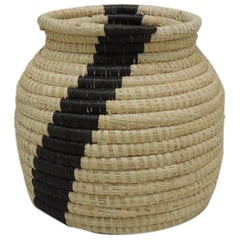 Yellow and Black Willow Basket
