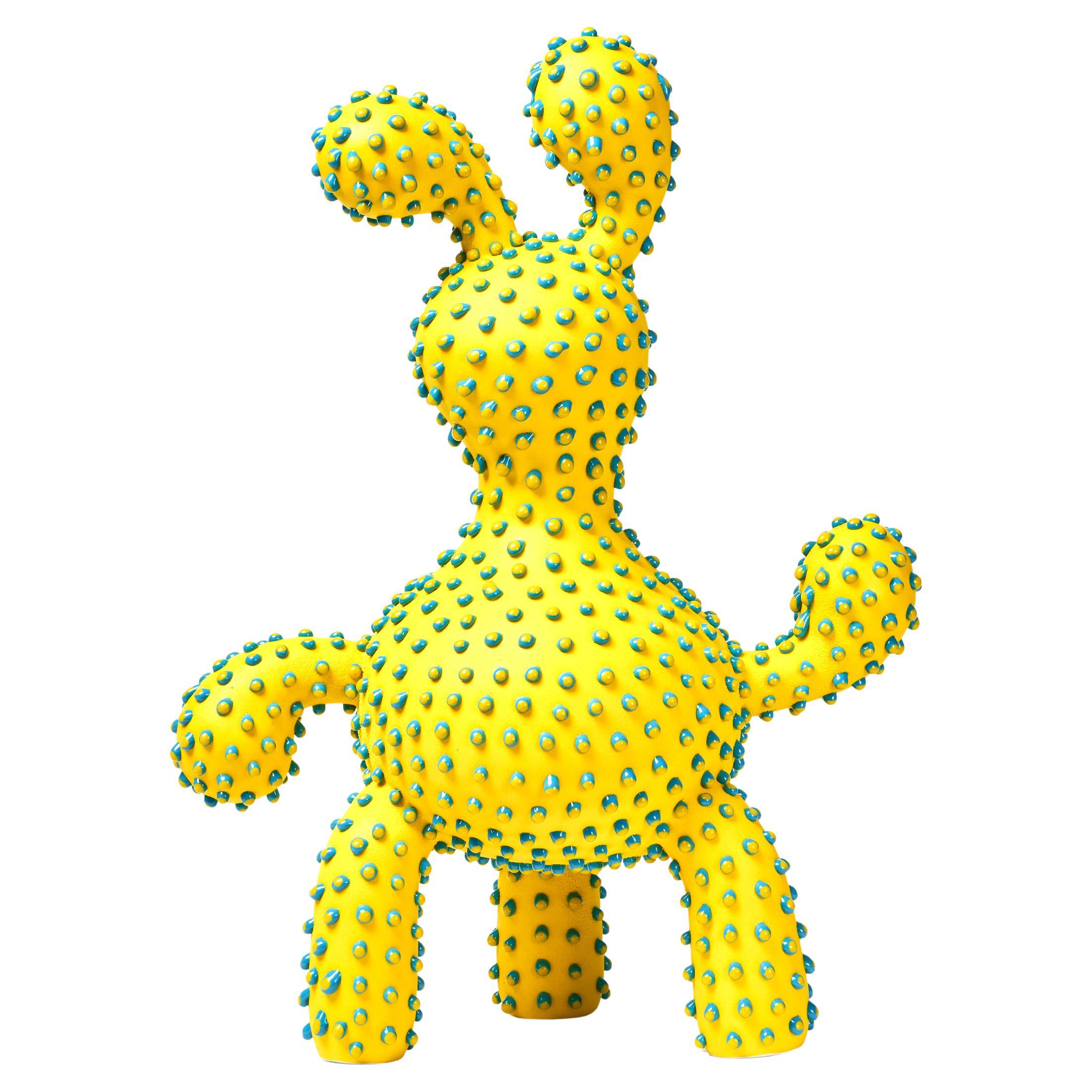 Yellow and Blue Creature Sculpture, Ahryun Lee