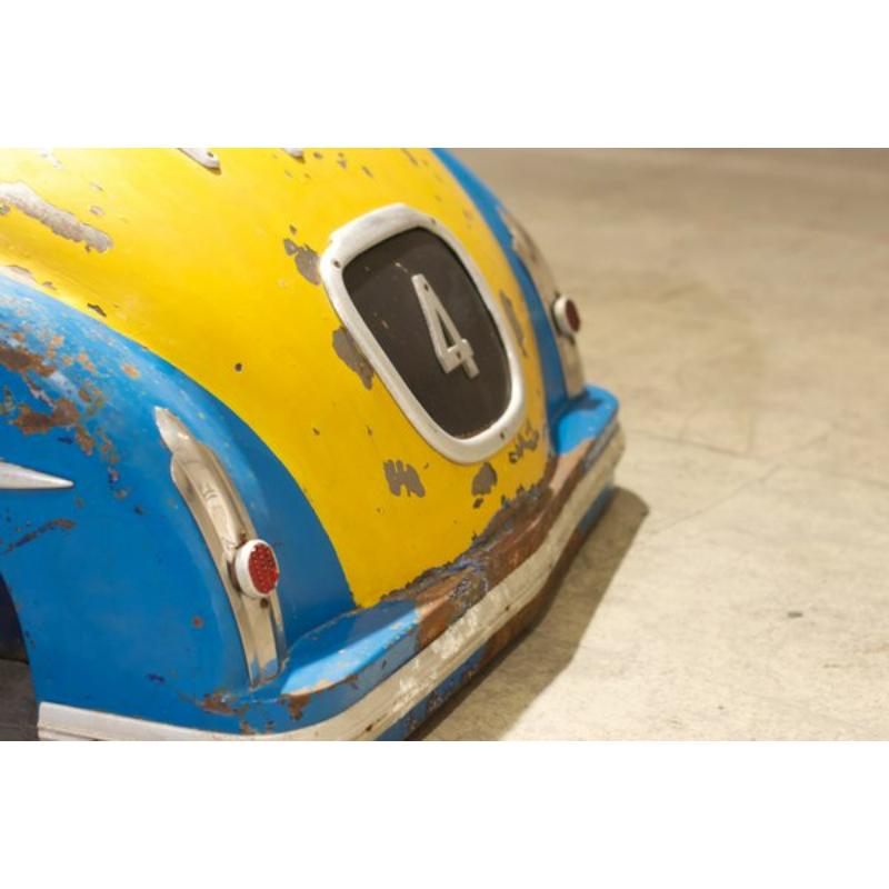 Gelber und blauer Karussellwagen, 1952 (Art déco) im Angebot