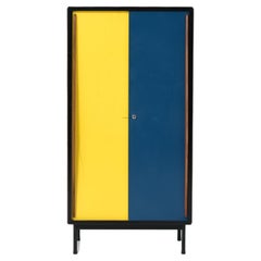 Yellow and blue wardrobe by Willy Van Der Meeren for Tubax
