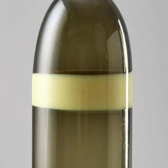 Yellow and Green Glass Bottle by Fulvio Bianconi for Venini.