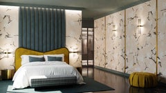 Fabscarte Oriental Handmade Hand Painted Wallpaper, Tender Flora