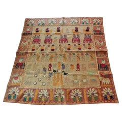 Yellow and Orange Indian Kanduri Quilted Cloth