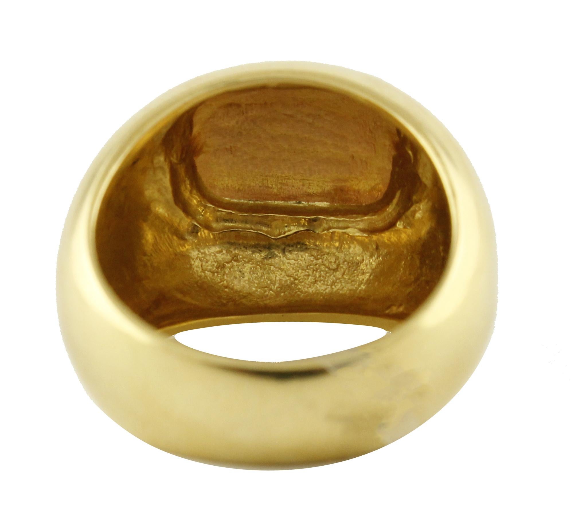 Contemporary Yellow and Rose Gold Ring For Sale