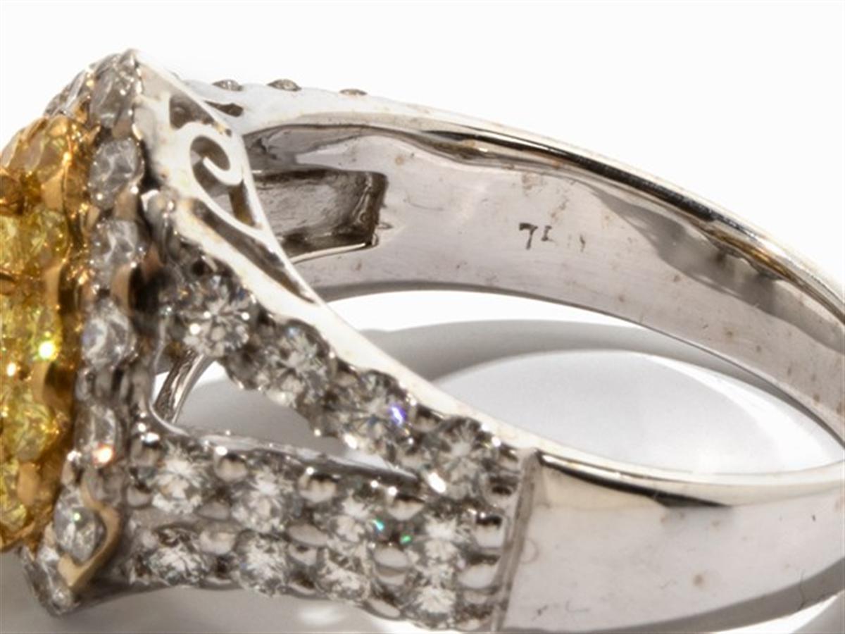Bague à cœur en or 18 carats avec diamants de 1, 42 carat Neuf - En vente à Bad Kissingen, DE