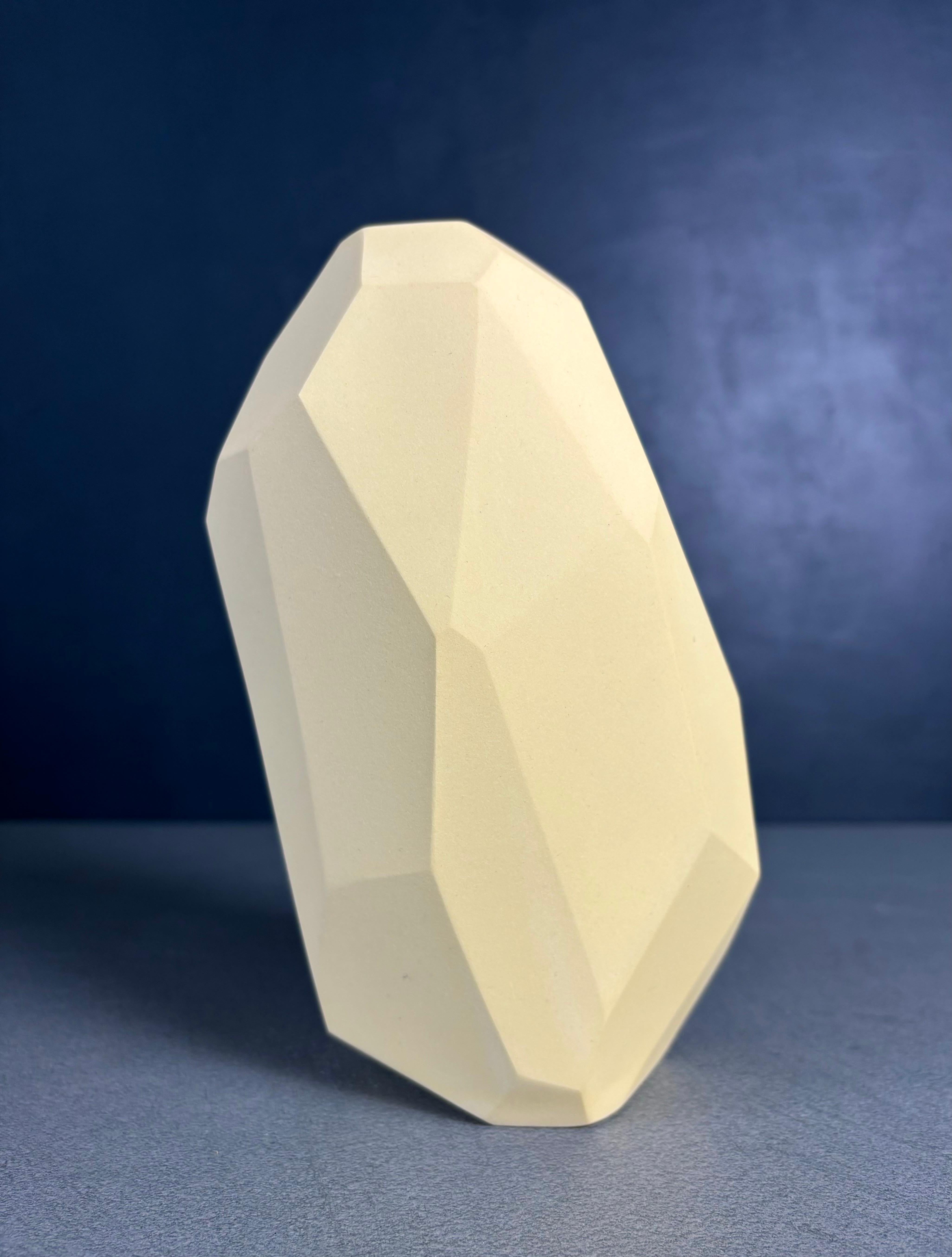 Danish Yellow Angular Slant Vase, Limited Edition, Denmark, 2021 For Sale