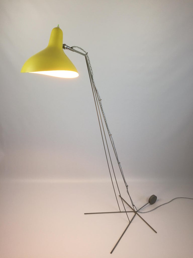 Yellow Architectural Floor Lamp by Bernard Schottlander ...