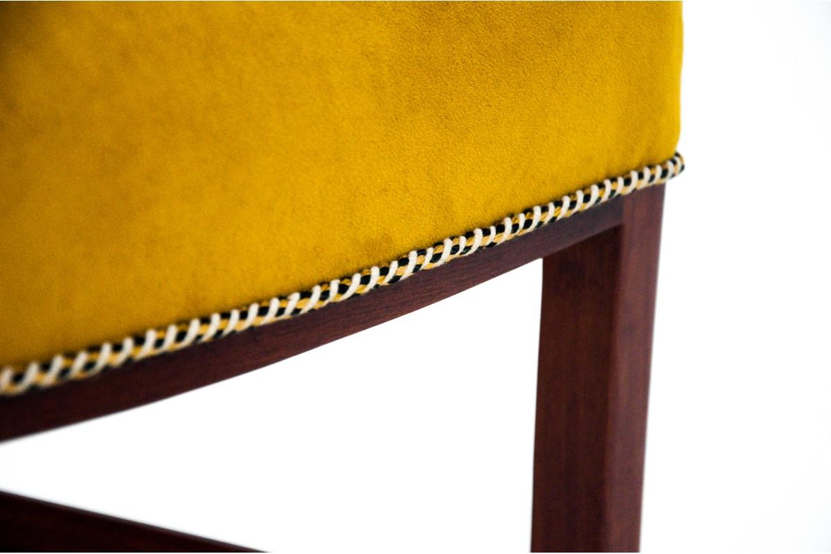 Mid-Century Modern Yellow Armchair, Danish Design, 1960s