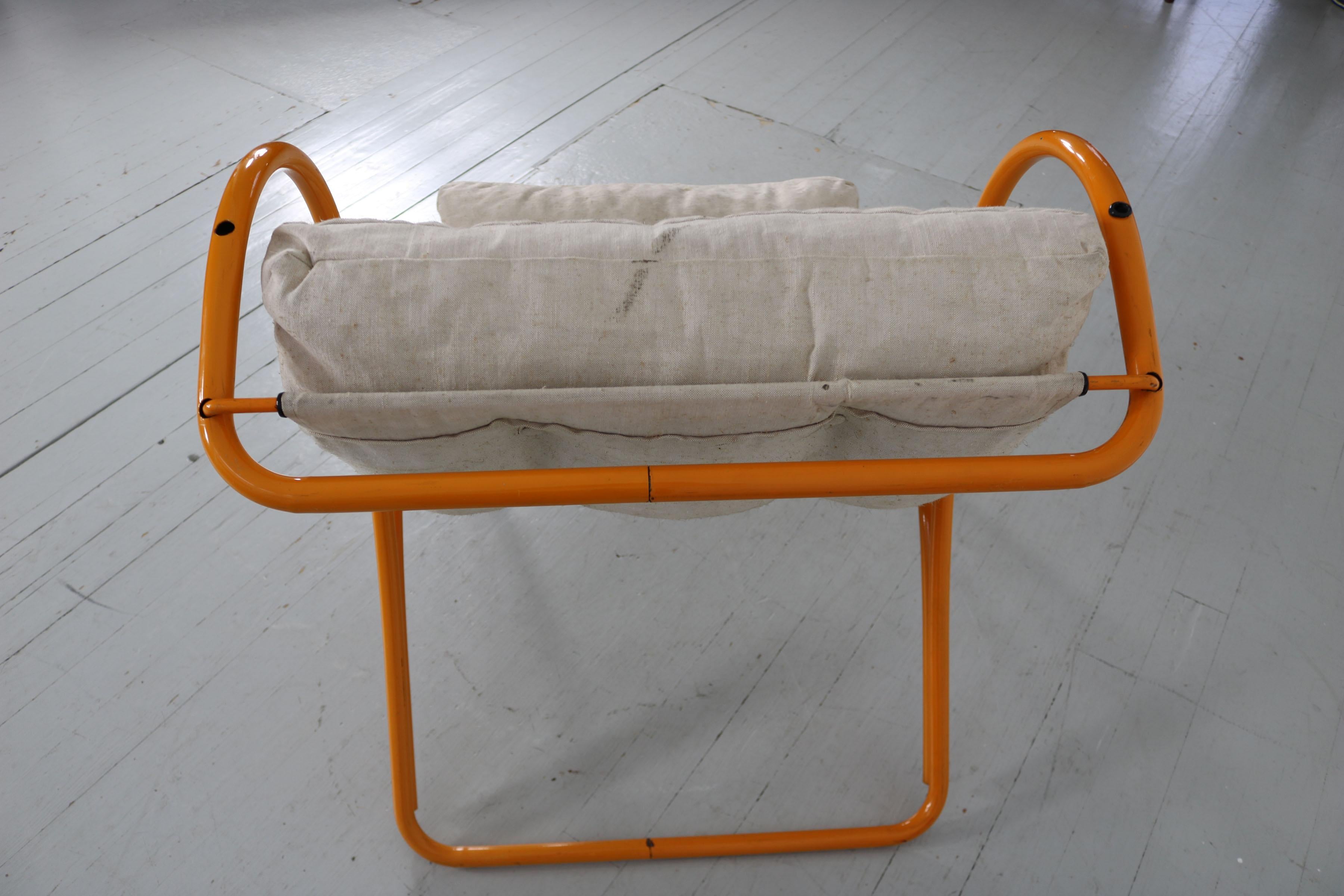 Yellow Armchair in the Manner of Gae Aulenti, Italy, 1960s For Sale 10