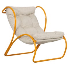 Yellow Armchair in the Manner of Gae Aulenti, Italy, 1960s