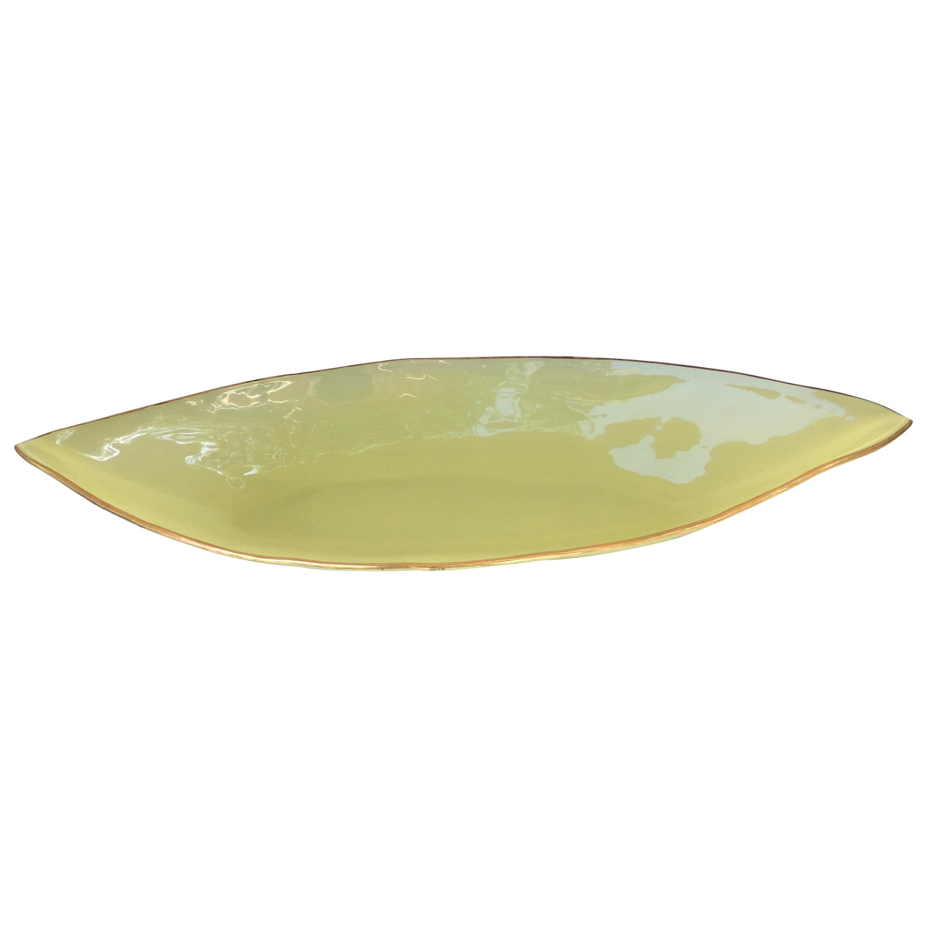 Yellow Art Glass Bowl