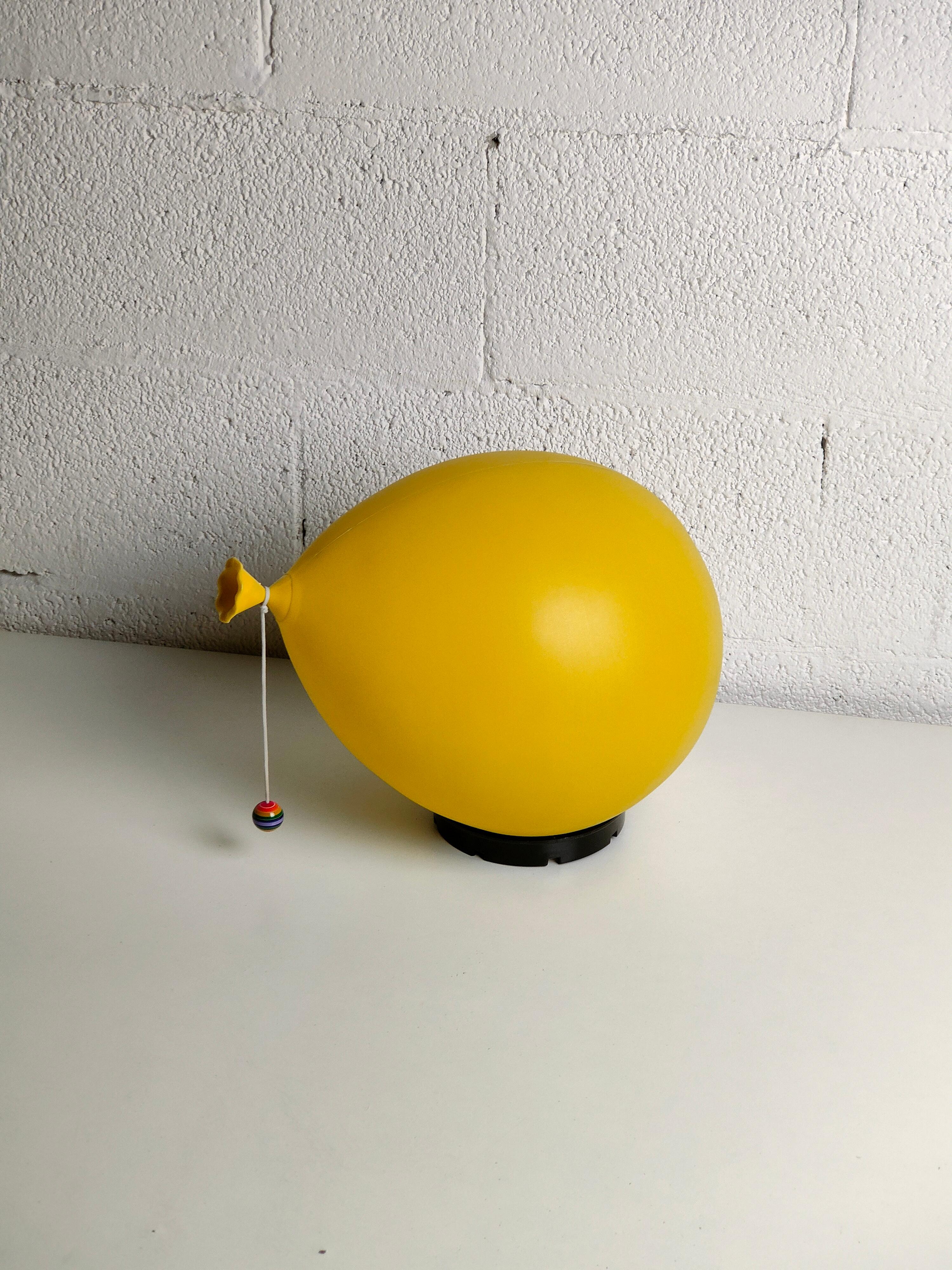 Mid-Century Modern Yellow Balloon Wall Lamp by Yves Christin for Bilumen, 1970s