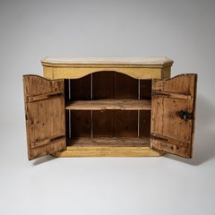 Yellow Baroque Sideboard, 18th Century