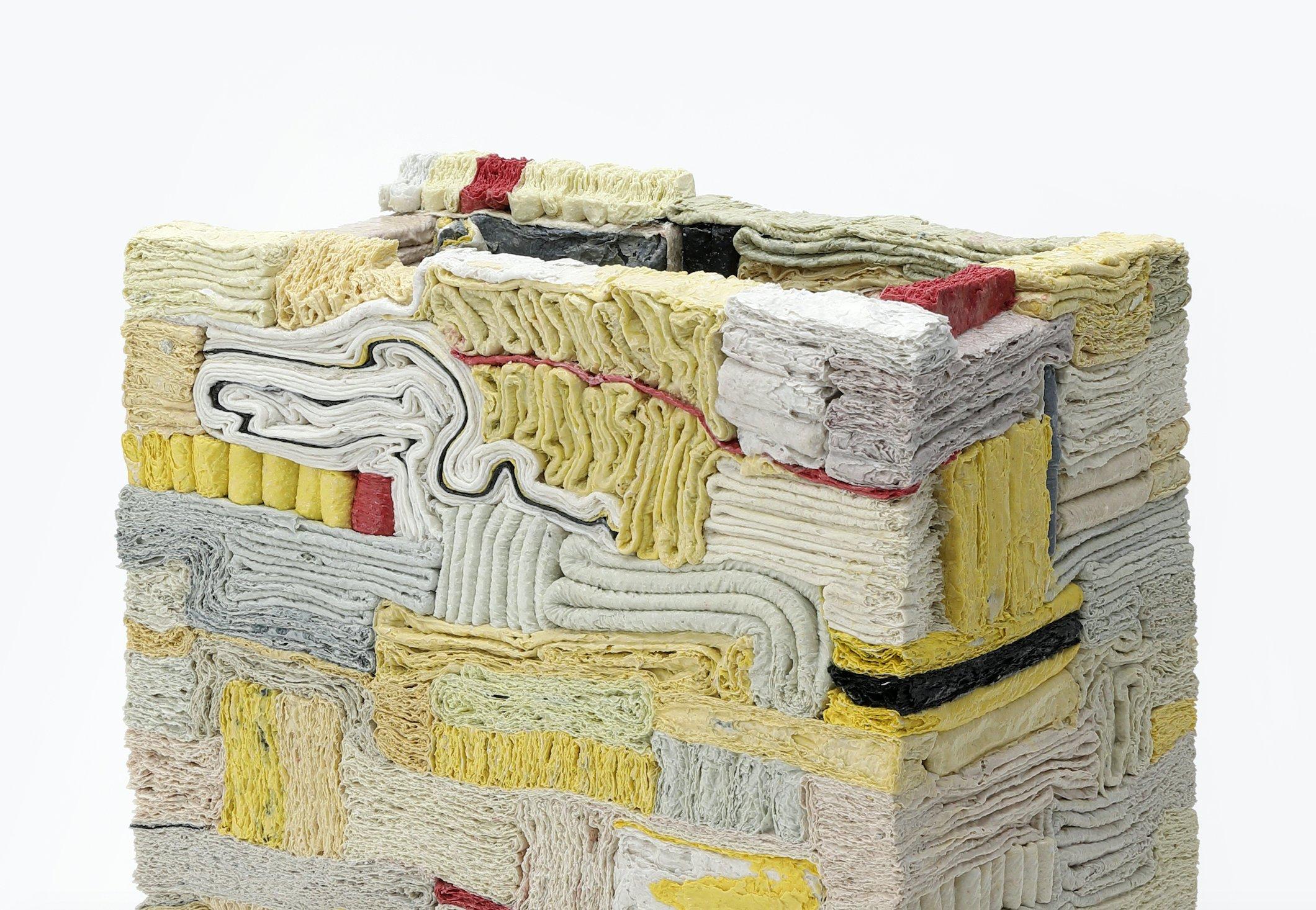 Yellow Patchwork, 2023 (Ceramic, C. 11.7 in. h x 10.2 in. w x 6.2 in. d, Object No.: 4202)

Jongjin Park was born in South Korea in 1982 and lives and works in Seoul. He holds an MA in Ceramics from Cardiff University in the UK and is the recipient
