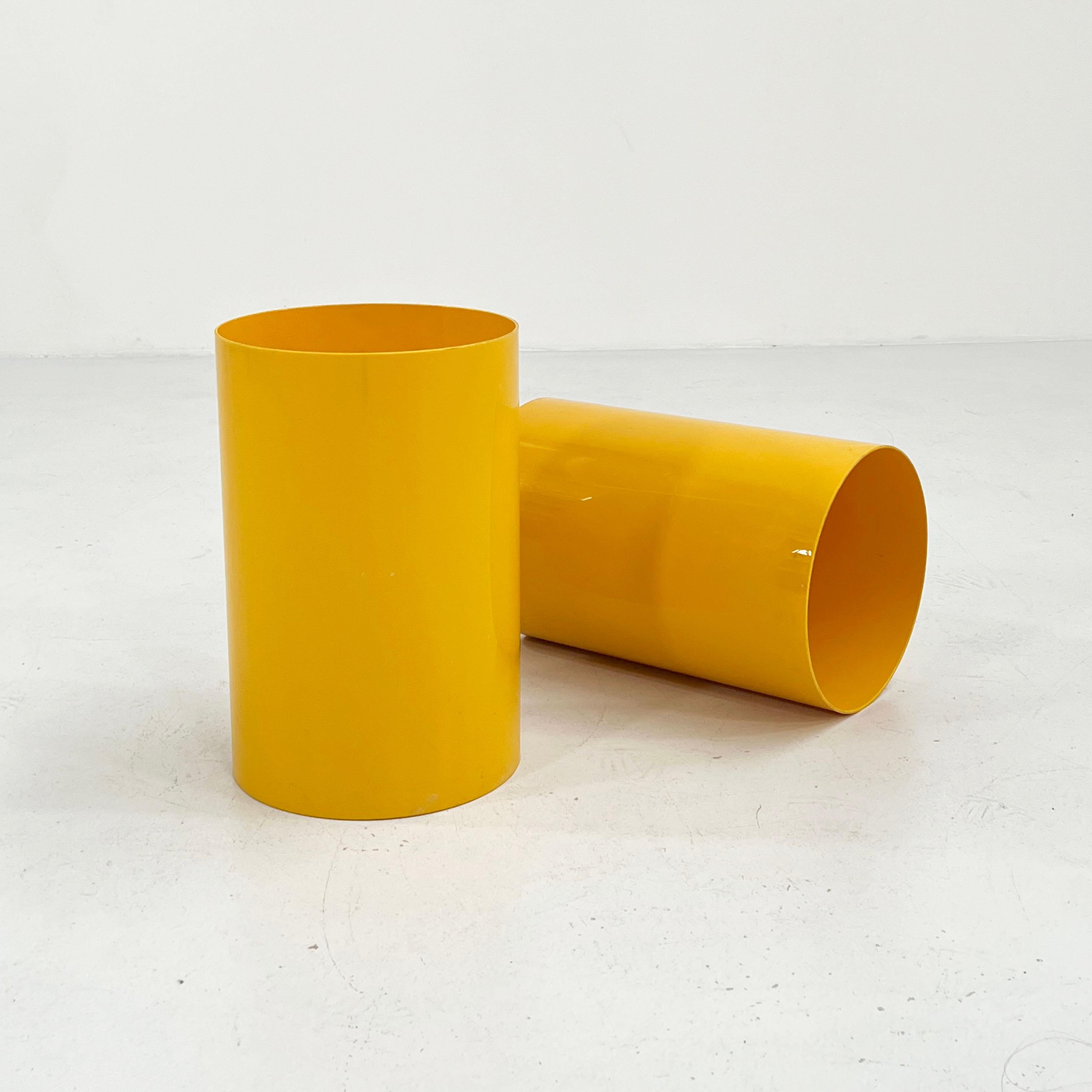 Italian Yellow Bin or Umbrella Stand Model 4670 by Gino Colombini for Kartell, 1970s