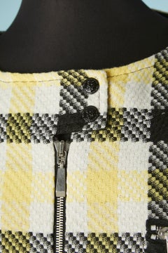 Chaqueta de cuadros amarillos, negros y blancos JC/DC By Jean-Charles de Castelbajac