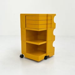 Yellow Boby Trolley by Joe Colombo for Bieffeplast, 1960s
