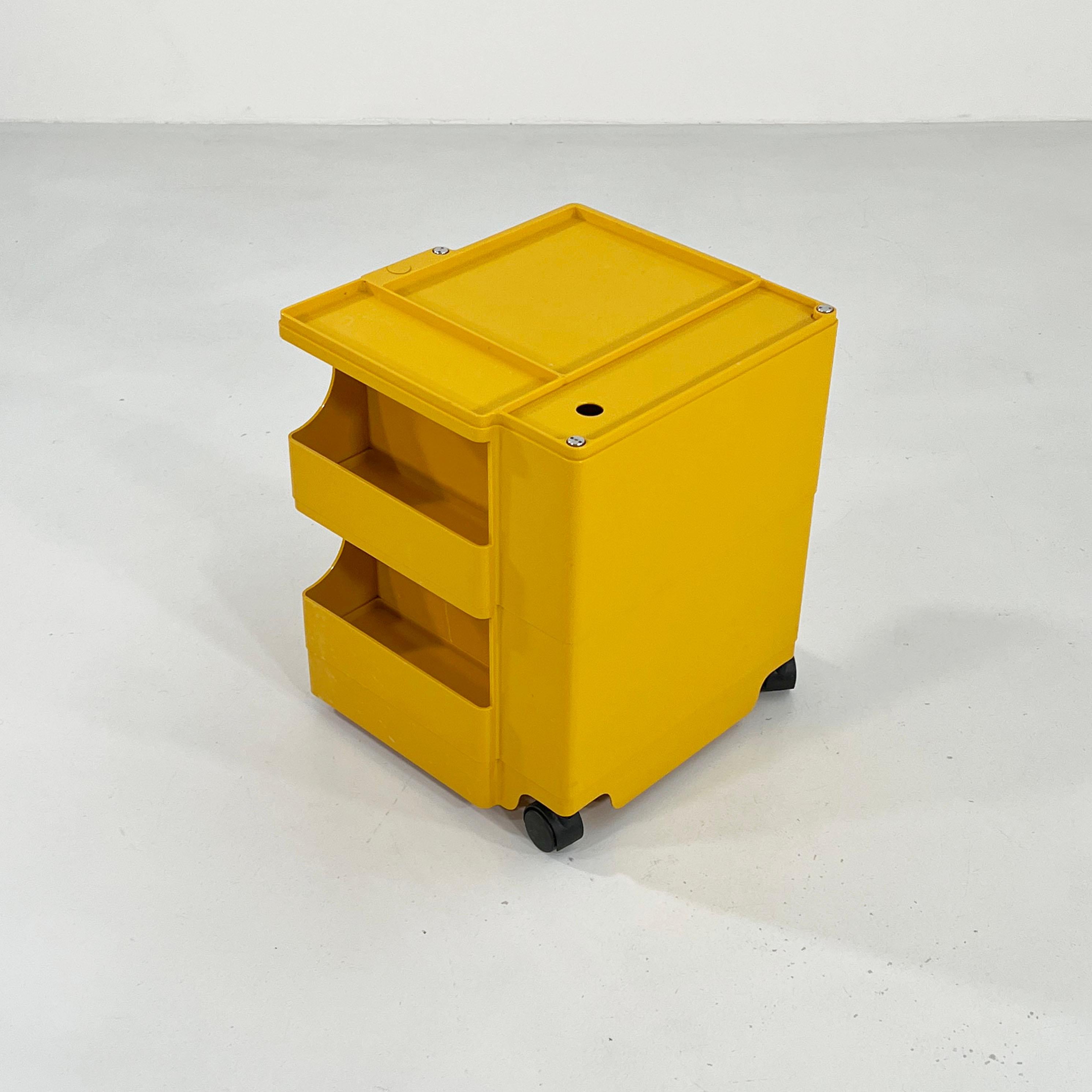 Plastic Yellow Boby Trolley by Joe Colombo for Bieffeplast, 1960s