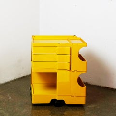 Yellow Boby Trolley by Joe Colombo for Bieffeplast, Italy, 1970s