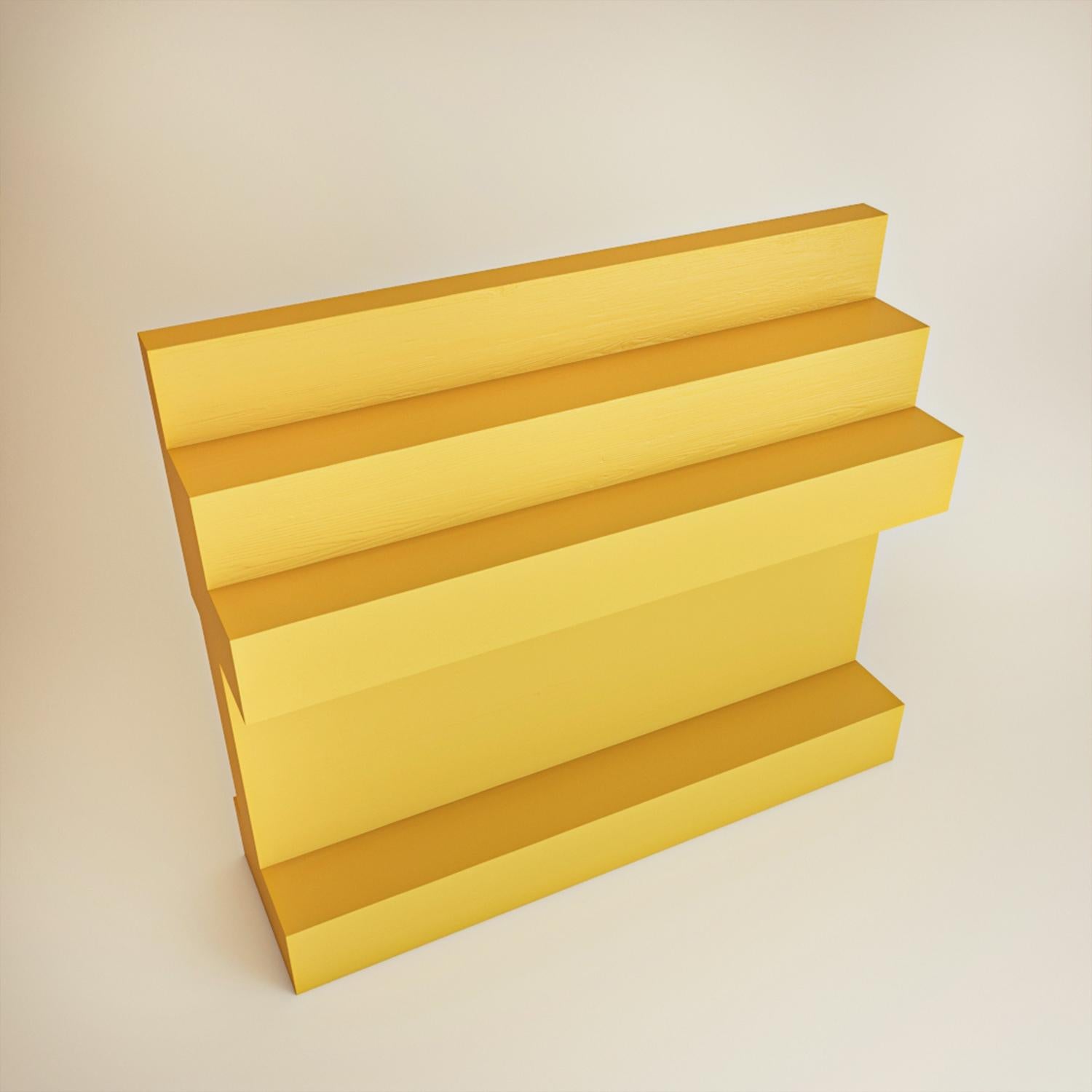 Post-Modern Yellow Bookcase by Rejo Studio For Sale