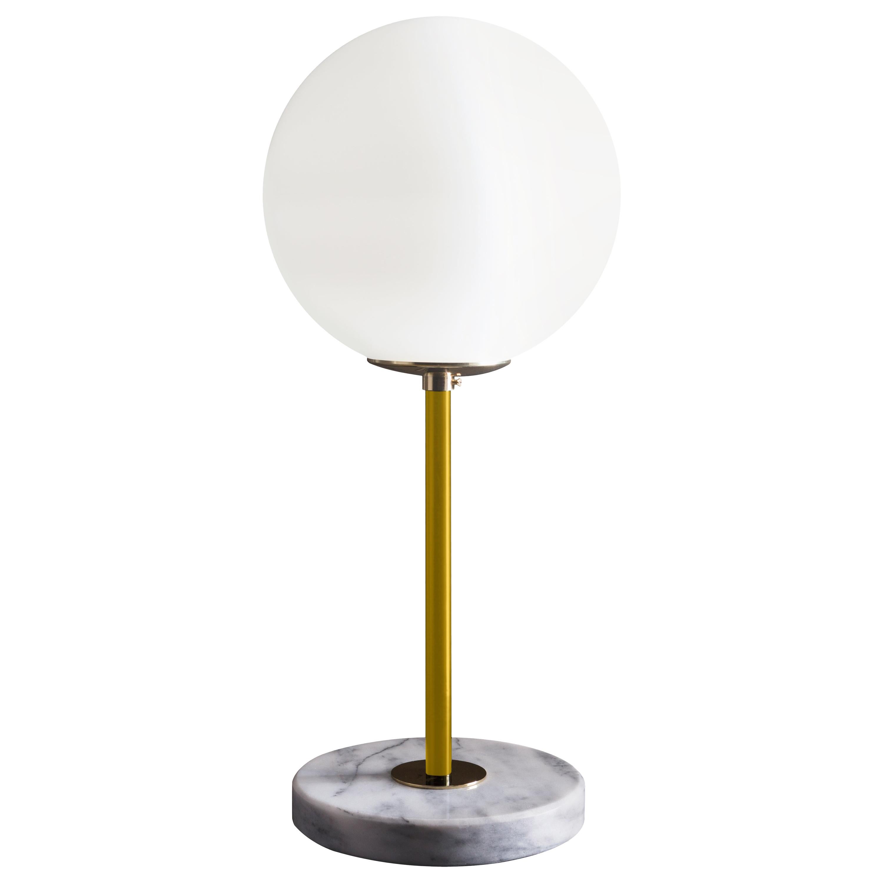 Yellow Brass Table Lamp 06 by Magic Circus Editions For Sale