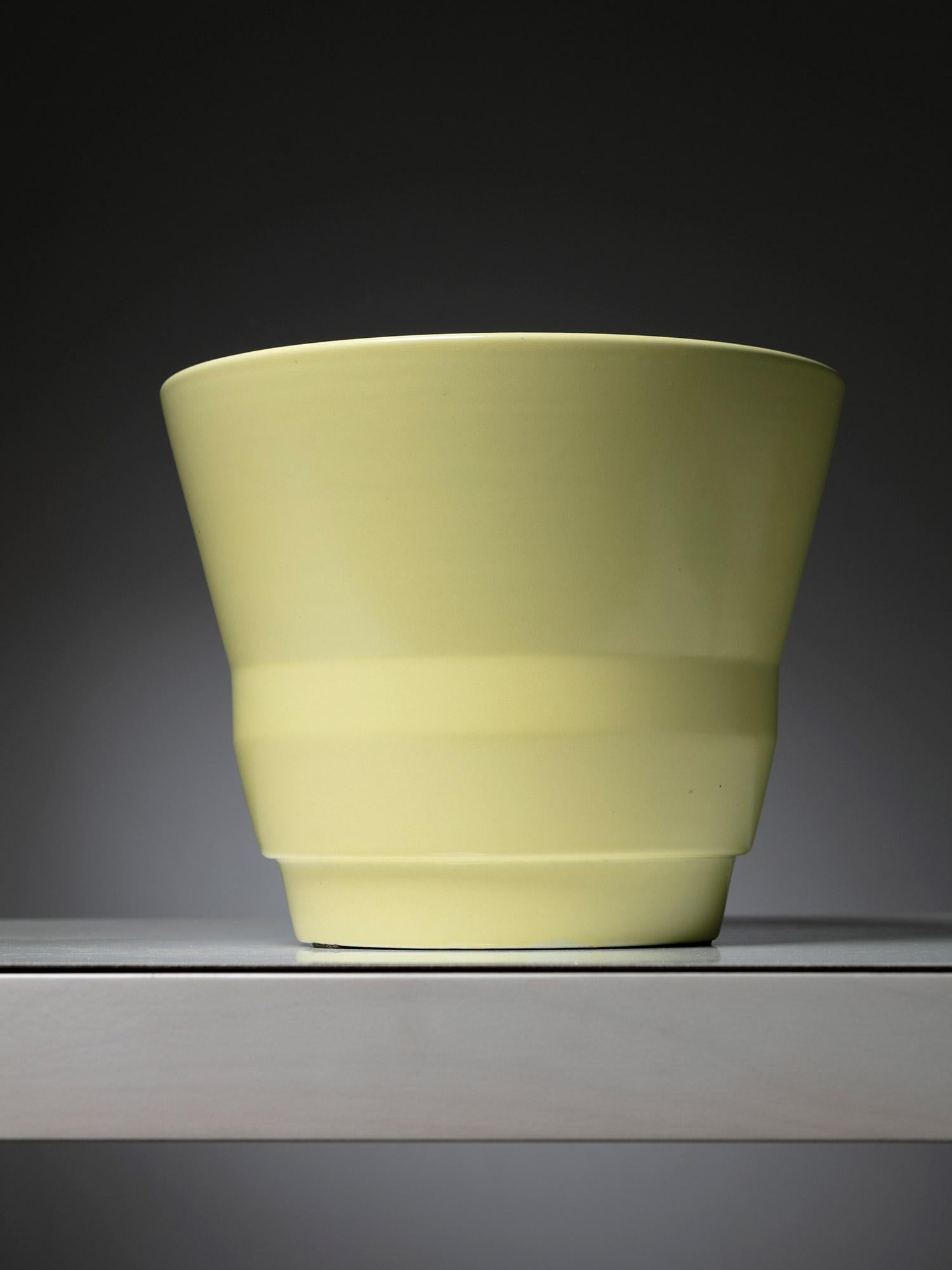 Cache-pot en céramique de Guido Andloviz pour A.C.I. Laveno.