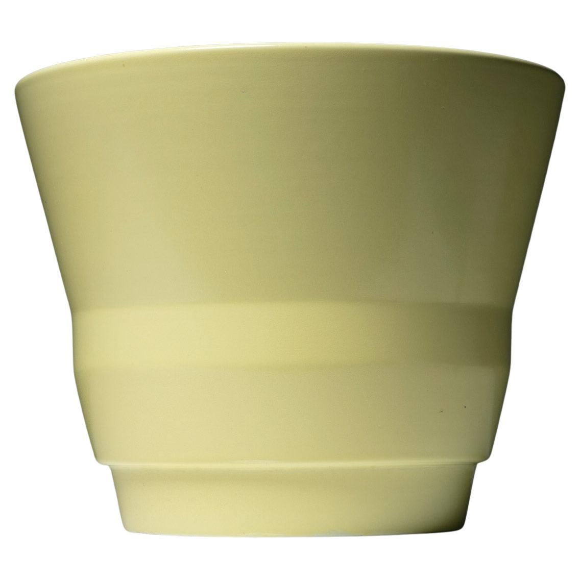 Cache pot jaune par Guido Andloviz pour SCI Laveno, Italie, années 1950
